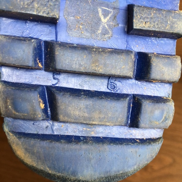 Vintage Men's Moon Boots Blue with Stripe Size 5/6 Made in Korea - Picture 12 of 13